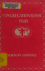 Cover of: Congregationalism--plus.