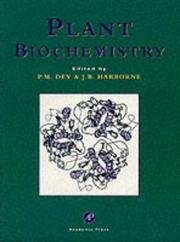 Cover of: Plant Biochemistry
