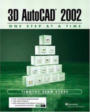 Cover of: 3D AutoCAD 2002: One Step at A Time