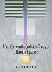 Cover of: A First Course in the Qualitative Theory of Differential Equations