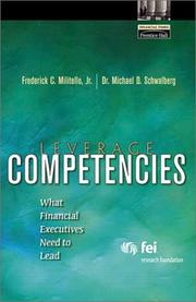 Cover of: Leverage competencies | Frederick C. Militello, Jr.