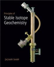 Cover of: Principles of stable isotope geochemistry by Sharp, Zachary.