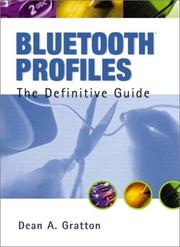 Cover of: Bluetooth Profiles by Dean A. Gratton, Dean A. Gratton