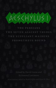 Aeschylus I by Aeschylus