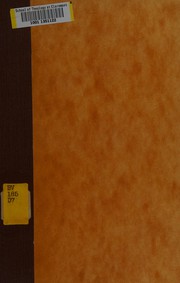 Cover of: Untersuchungen über die sogen: clementische liturgie im VIII. buch der Apostolischen konstitutionen ; I. Die Clementinische liturgie in Rom