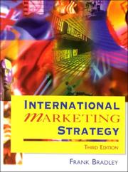 Cover of: International marketing strategy by Frank Bradley