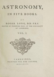 Cover of: Astronomy, in five books