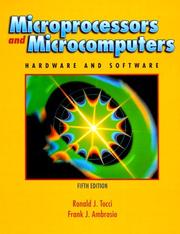 Cover of: Microprocessors and microcomputers by Ronald J. Tocci, Frank J. Ambrosio, Lester P. Laskowski, Ronald J. Tocci