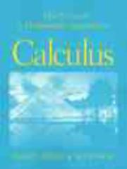 Cover of: A Mathematica Approach to Calculus