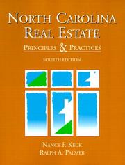 Cover of: North Carolina Real Estate | Nancy F. Keck