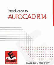 Cover of: Introduction to AutoCAD R.14