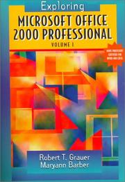 Cover of: Exploring Microsoft Office Professional 2000, Volume I