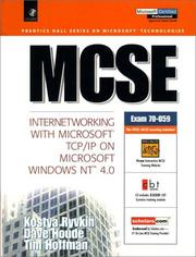 Cover of: MCSE. by Kostya Ryvkin, Dave Houde, Tim Hoffman, Kostya Ryvkin