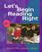 Cover of: Let's Begin Reading Right