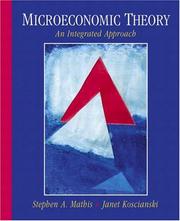 Cover of: Microeconomic Theory: An Integrated Approach