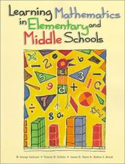 Cover of: Learning Mathematics in Elementary and Middle Schools by W. George Cathcart, Yvonne M. Pothier, James H. Vance, Nadine S. Bezuk, Yvonne M. Pothier, James H. Vance, Nadine S. Bezuk
