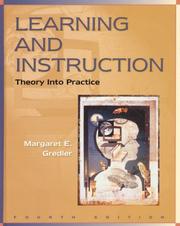 Cover of: Learning and instruction: theory into practice