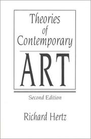 Cover of: Theories of contemporary art