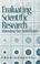 Cover of: Evaluating Scientific Research