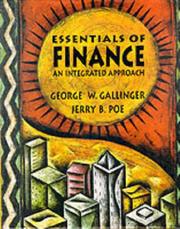 Cover of: Essentials of Finance: An Integrated Approach