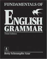 Cover of: Fundamentals of English Grammar (Black), Student Book Full (Without Answer Key), Third Edition