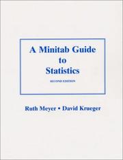 Cover of: A MINITAB Guide to Statistics (2nd Edition) by Ruth K. Meyer, David Krueger, Ruth K. Meyer, David Krueger
