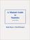 Cover of: A MINITAB Guide to Statistics (2nd Edition)