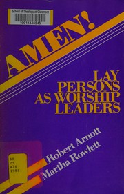 Cover of: Amen! Lay persons as worship leaders