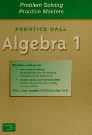 Cover of: Prentice Hall: First Five Minutes Transparency Masters (Algebra 1)
