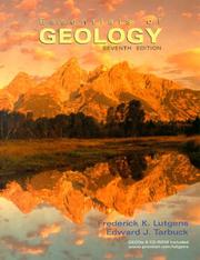 Cover of: Essentials of geology by Frederick K. Lutgens