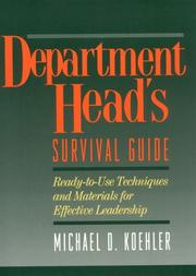 Department head's survival guide by Mike Koehler