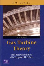 Cover of: Gas Turbine Theory (5th Edition)