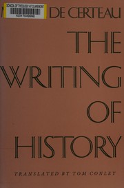 Cover of: The writing of history