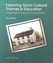 Cover of: Exploring socio-cultural themes in education by Joan Strouse