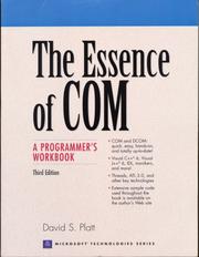 Cover of: The Essence of COM: A Programmer's Workbook (3rd Edition)