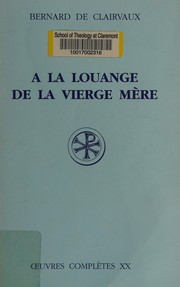 Cover of: À la louange de la Vierge Mère