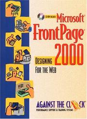 Cover of: Microsoft FrontPage 2000: Designing for the Web