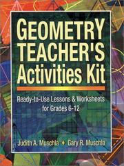 Cover of: Geometry Teacher's Activities Kit: Ready-to-Use Lessons & Worksheets For Grades 6-12