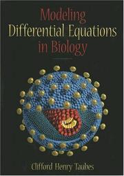 Cover of: Modeling Differential Equations in Biology