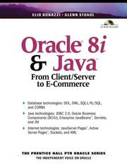 Cover of: Oracle 8i and Java by Elio Bonazzi, Glenn Stokol, Elio Bonazzi, Glenn Stokol