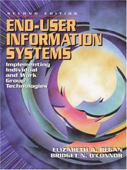 Cover of: End-User Information Systems by Elizabeth A. Regan, Bridget N. O'Connor, Elizabeth A. Regan, Bridget N. O'Connor