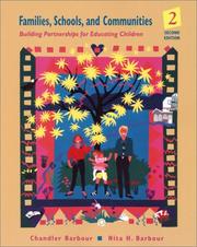 Cover of: Families, Schools, and Communities: Building Partnerships for Educating Children (2nd Edition)