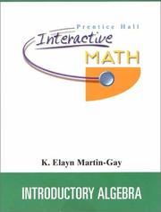 Cover of: Introductory Algebra by K. Elayn Martin-Gay