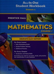 Cover of: Prentice Hall School Group Mathematics: Course 1, All-in-one Student Workbook