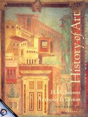 Cover of: History of Art: The Western Tradition, Vol. I by H. W. Janson, H. W. Janson, Anthony F. Janson