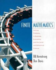 Cover of: Finite Mathematics by Bill Armstrong, Don Davis