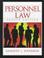 Cover of: Personnel law