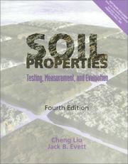 Cover of: Soil Properties: Testing, Measurement, and Evaluation (4th Edition)
