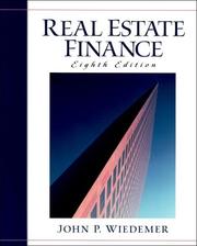 Cover of: Real estate finance