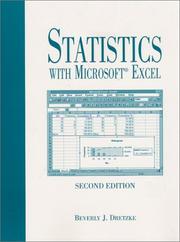 Cover of: Statistics with Excel (2nd Edition)